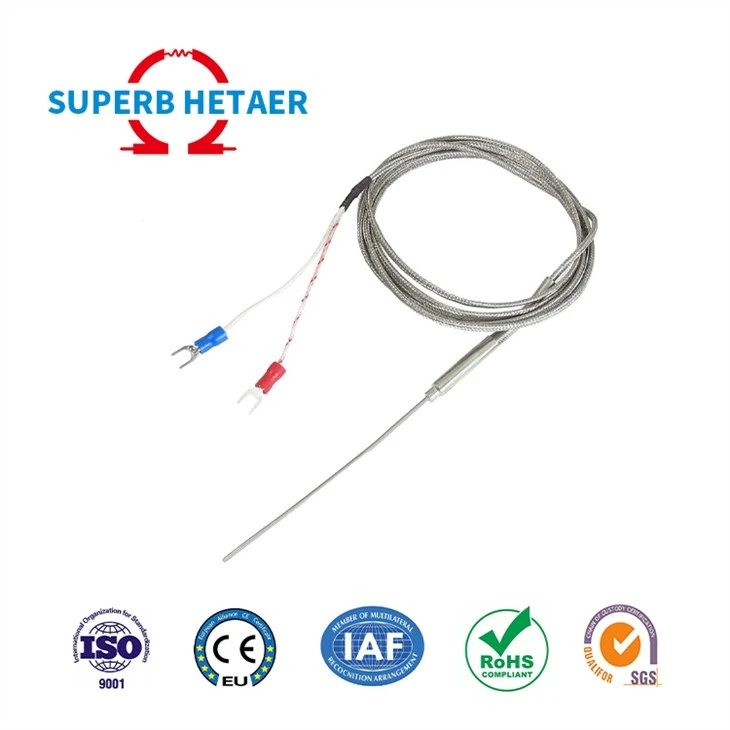 J K Type Pt100 Rtd High Temperature Thermocouple Sensor
